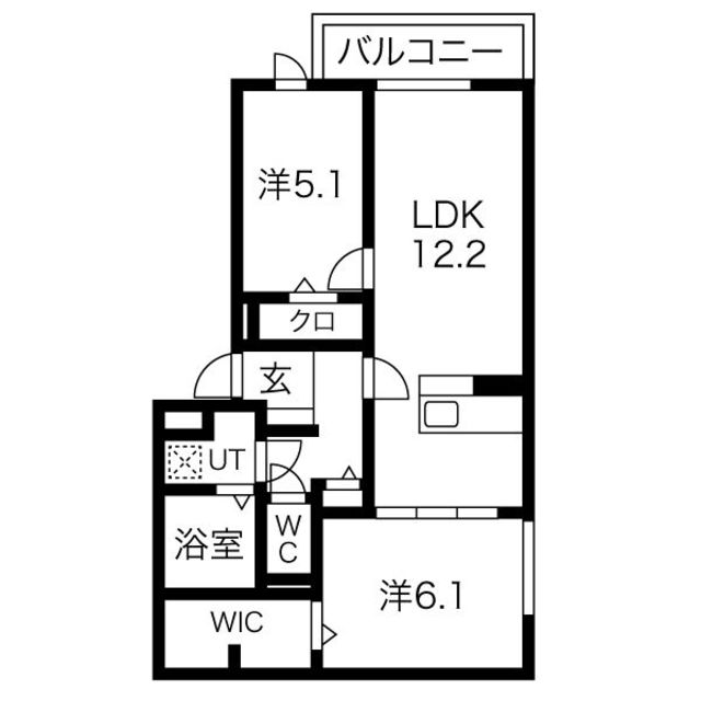 明石市日富美町のアパートの間取り