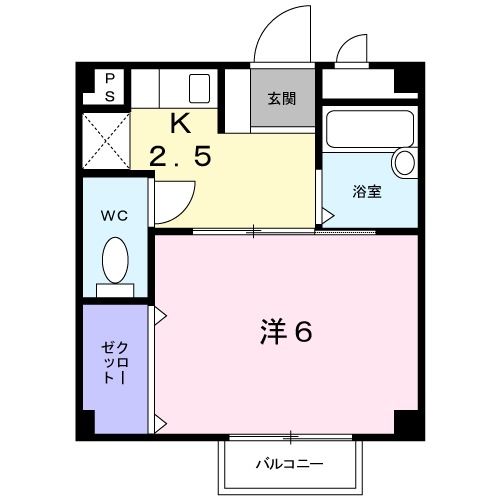 四日市市大矢知町のアパートの間取り