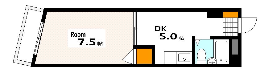 広島市西区庚午中のマンションの間取り