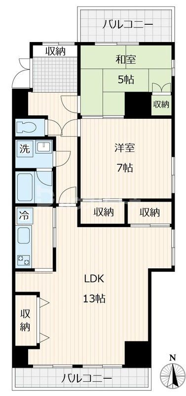 【岩沢第一ビルの間取り】