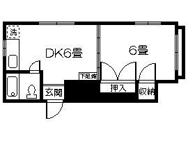 福島ハイツの間取り