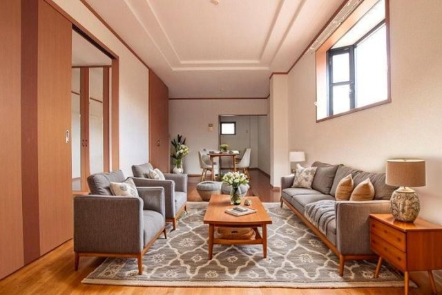 居室・リビング　ＣＧで家具等を配置したもので家具等は含まれません。