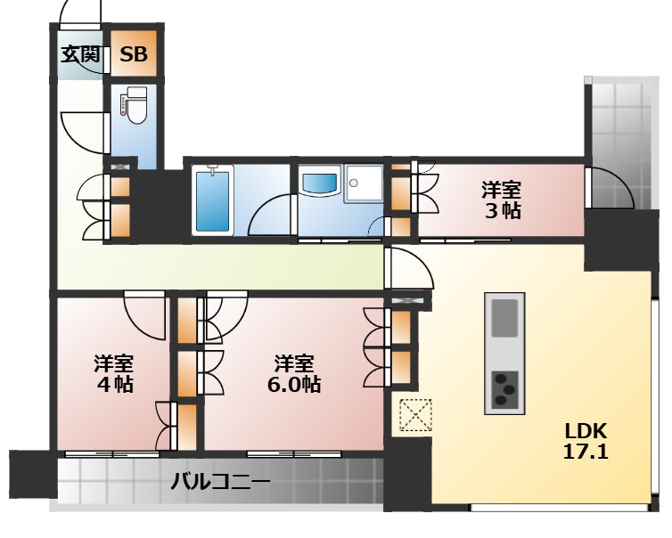 RJR堺筋本町タワーの間取り