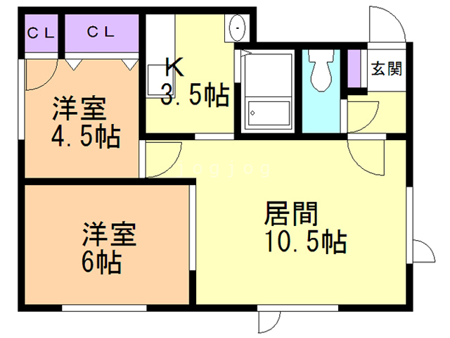 【コーポ新川１・４の間取り】