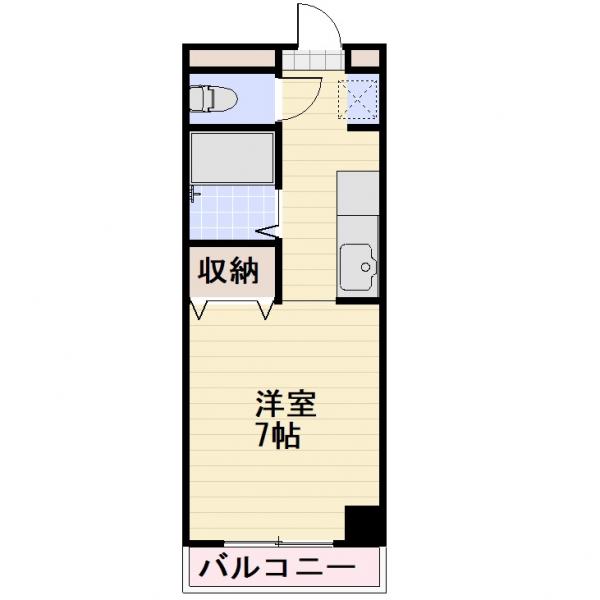 長野市大字栗田のマンションの間取り