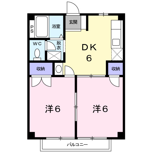 伊勢市小木町のアパートの間取り