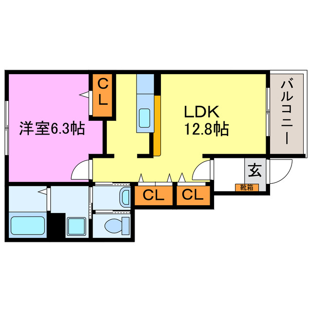 ロハス日野ABの間取り