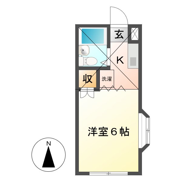 イーストハイム国立の間取り