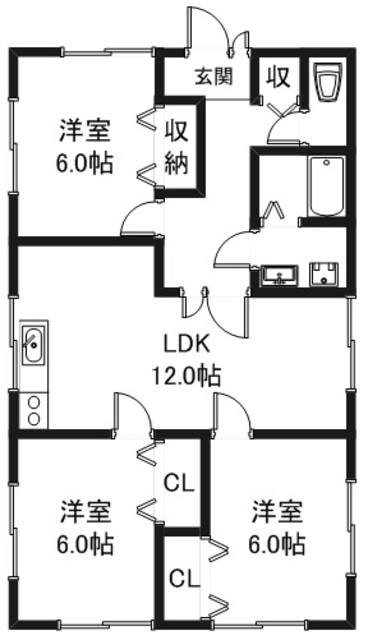 村井ハイツの間取り