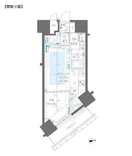 【ZOOM新宿御苑前の間取り】