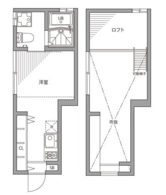 中野区南台のアパートの間取り