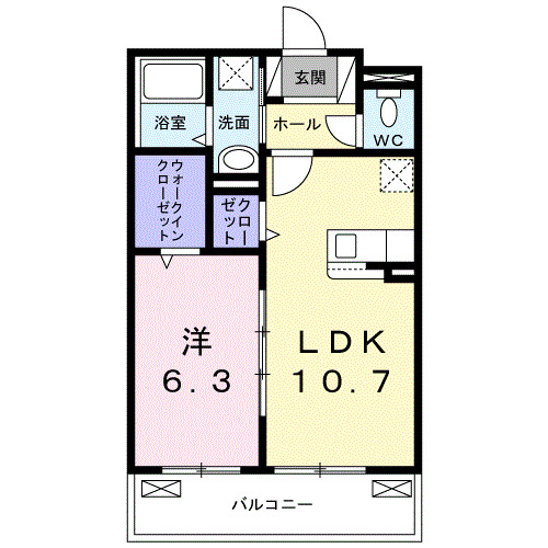 Ｎ・Ｓグランデの間取り