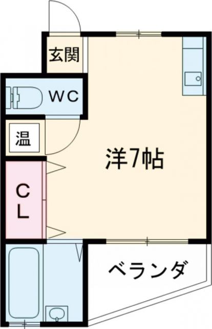 泉佐野市長滝のアパートの間取り