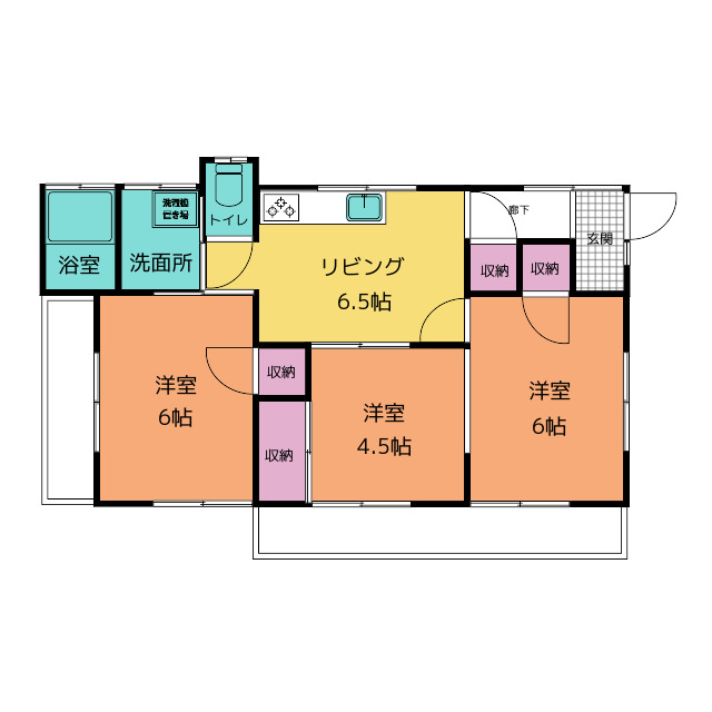 飯泉住宅の間取り