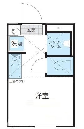 新宿区若葉のアパートの間取り