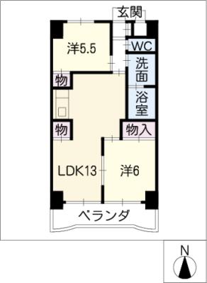 レジデンス岸野IIの間取り