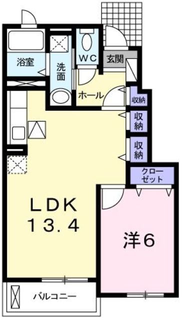 青梅市新町のアパートの間取り