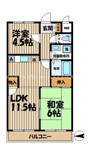 グランエクレール鎌倉の間取り