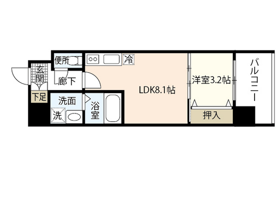 広島市南区西蟹屋のアパートの間取り