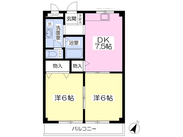 カイハイツIの間取り