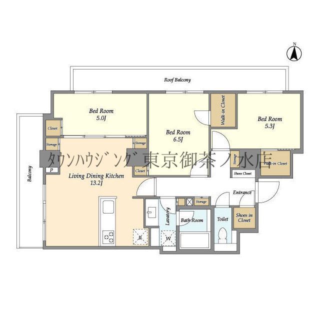 ラティエラ四谷の間取り