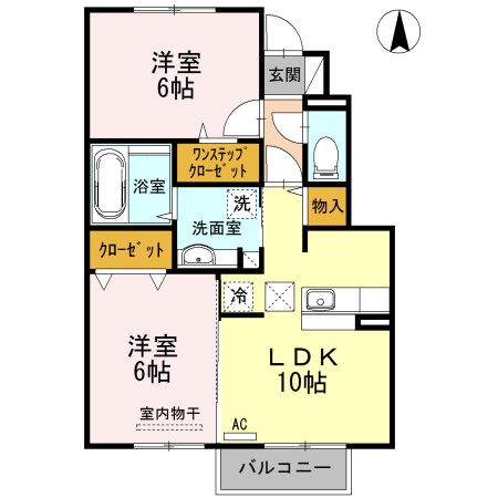 プラティーク湯本　Aの間取り