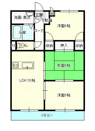 Oasis駅南の間取り