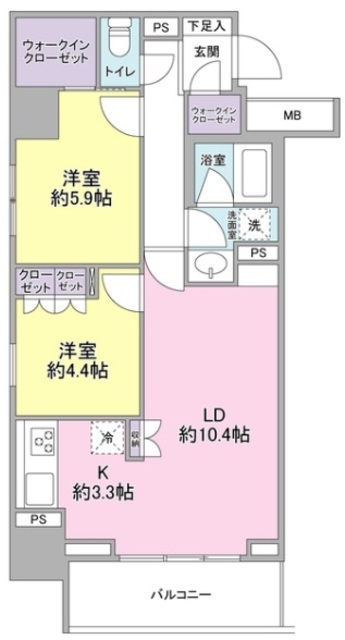 スタイリオ品川中延の間取り