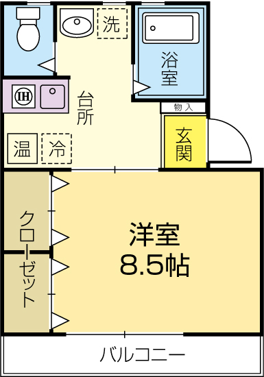 レークハイツKOYAMAの間取り