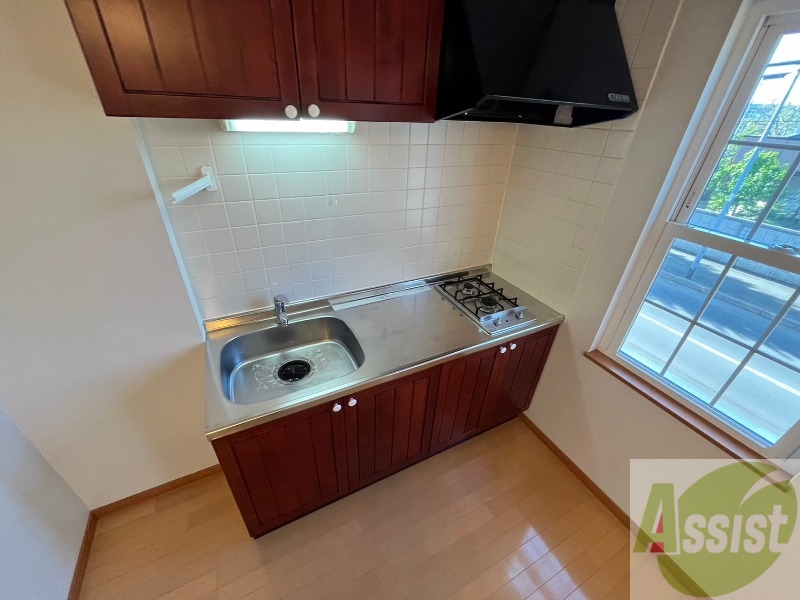 キッチン　ガスコンロが設置されているので購入の必要がありません！