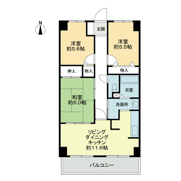 スカール新居浜の間取り