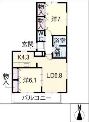 メゾン　アンジュ　IIの間取り