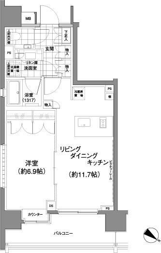 パークハビオ渋谷神山町の間取り