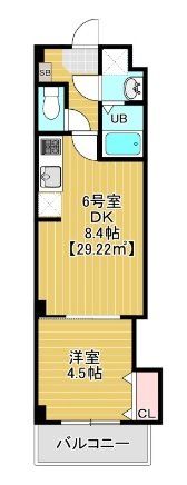 【千葉市稲毛区稲毛のマンションの間取り】