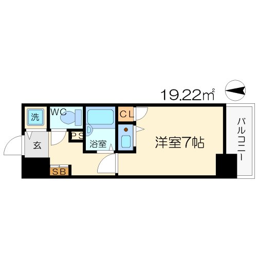 大阪市北区天神西町のマンションの間取り