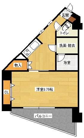 広島市東区牛田新町のマンションの間取り