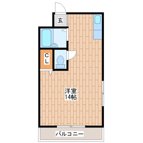 大阪市生野区巽南のマンションの間取り