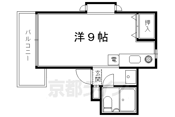 上賀茂ＦＬＡＴの間取り