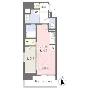 名古屋市東区筒井のマンションの間取り