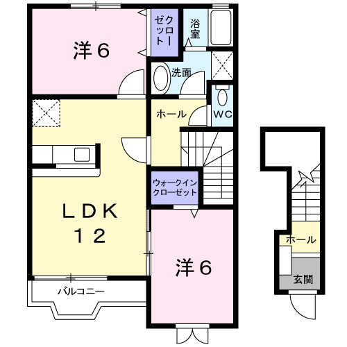 ヴィラわかばIIの間取り