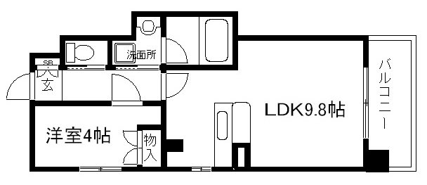 S-FORT二条城前の間取り