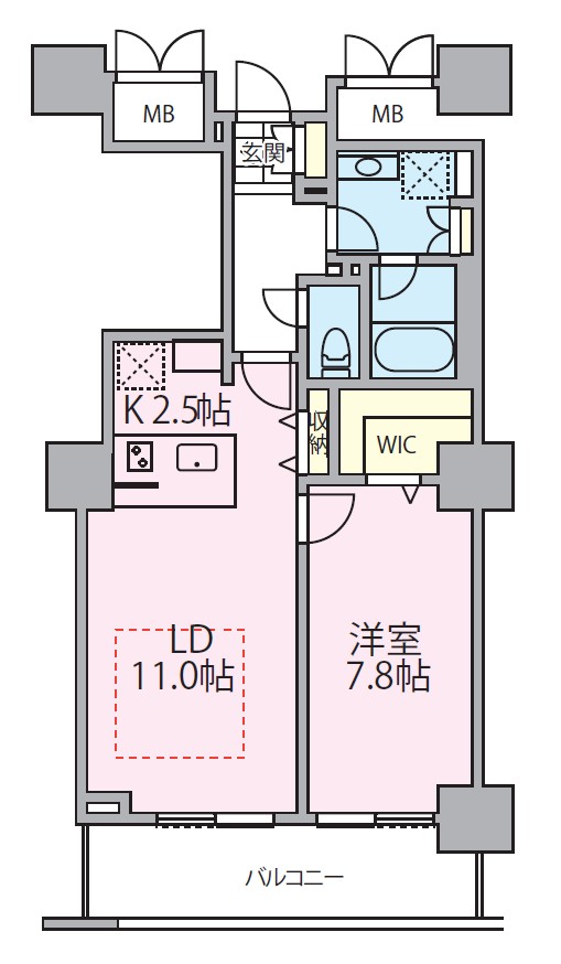 ロイヤルパークスタワー南千住の間取り