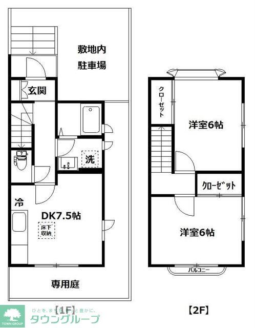 横浜市旭区四季美台のアパートの間取り