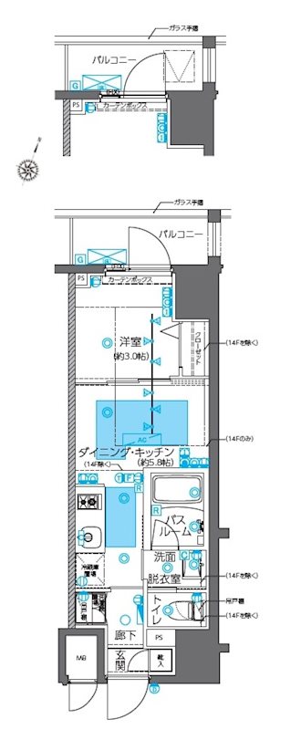 ZOOM神田の間取り