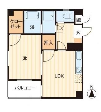 高松市亀岡町のマンションの間取り