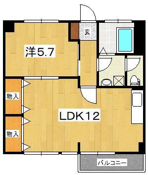 稲荷森マンションの間取り