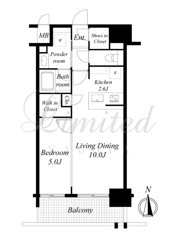 S-RESIDENCE亀島駅前blazeの間取り