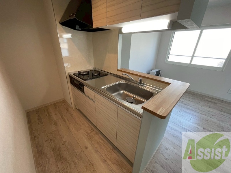 キッチン　システムキッチンなので、すぐお料理に使えます！