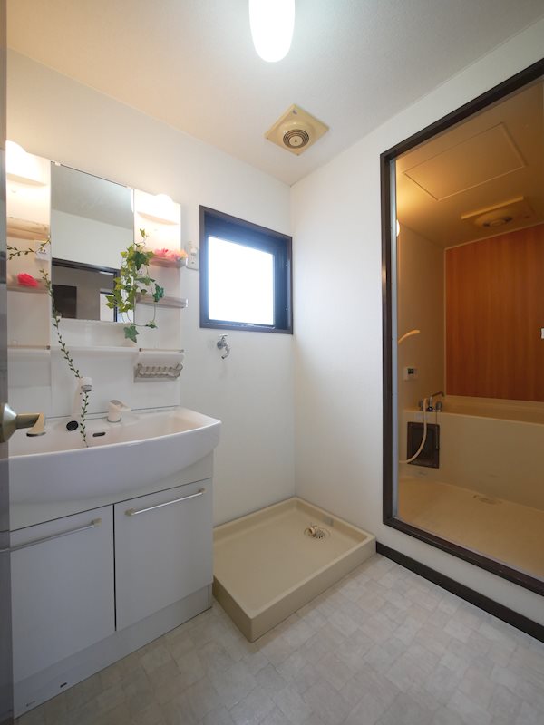 洗面設備　シャンプードレッサー・洗濯機置き場