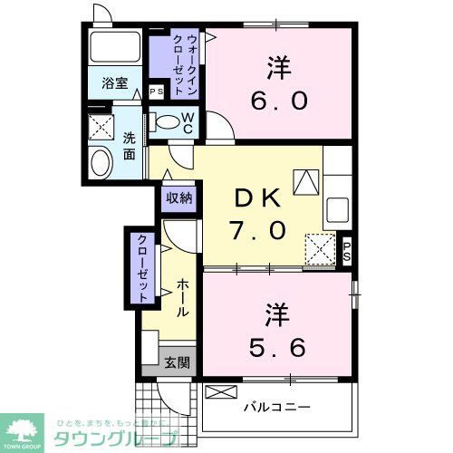 ジャルダンＢの間取り